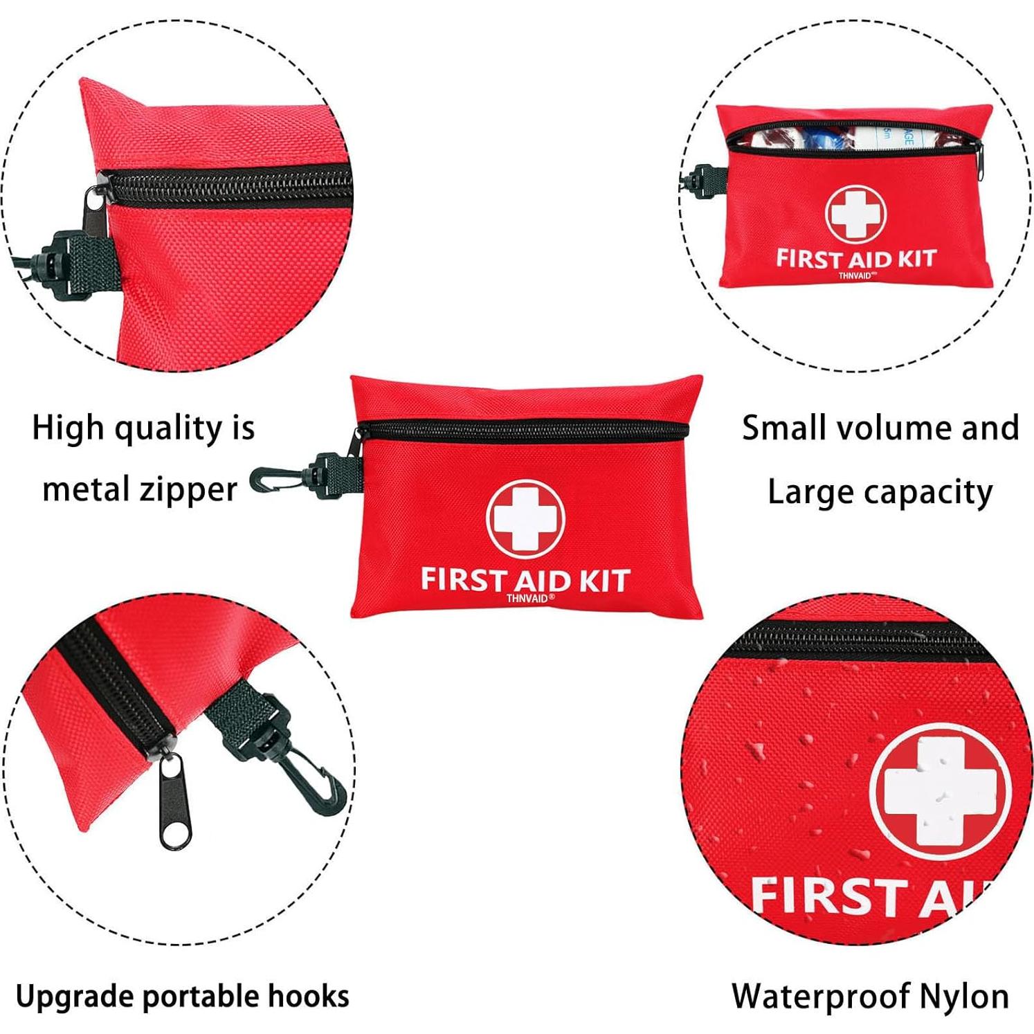 Mini Kit de Primeros Auxilios THNVAID 147 Piezas Portátil