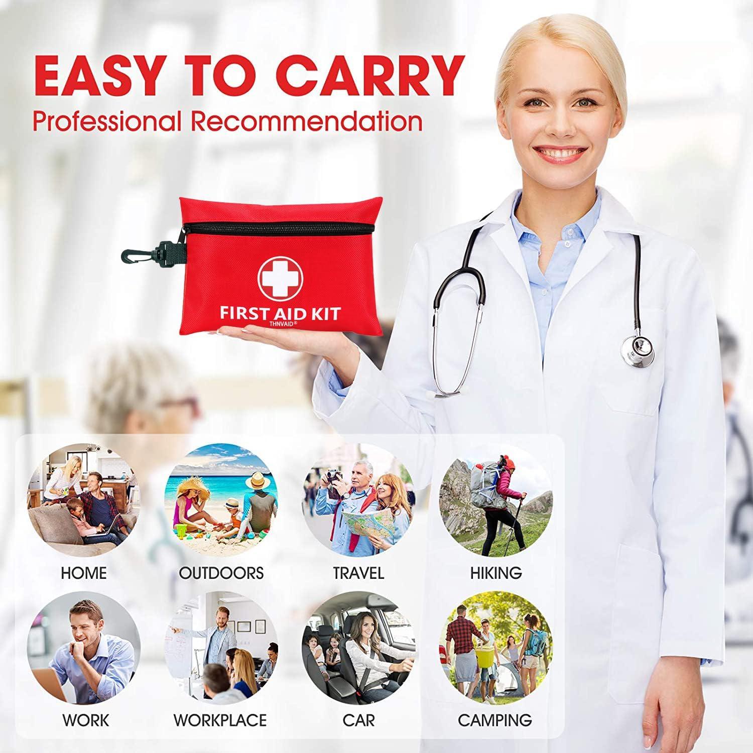 Mini Kit de Primeros Auxilios THNVAID 147 Piezas Portátil