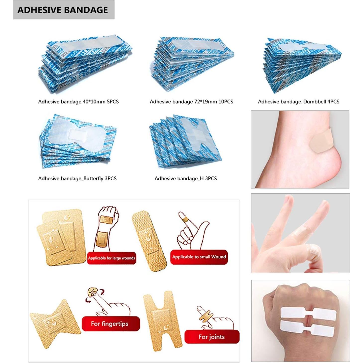 Kit de Primeros Auxilios Impermeable Deftget 65 Piezas Compacto