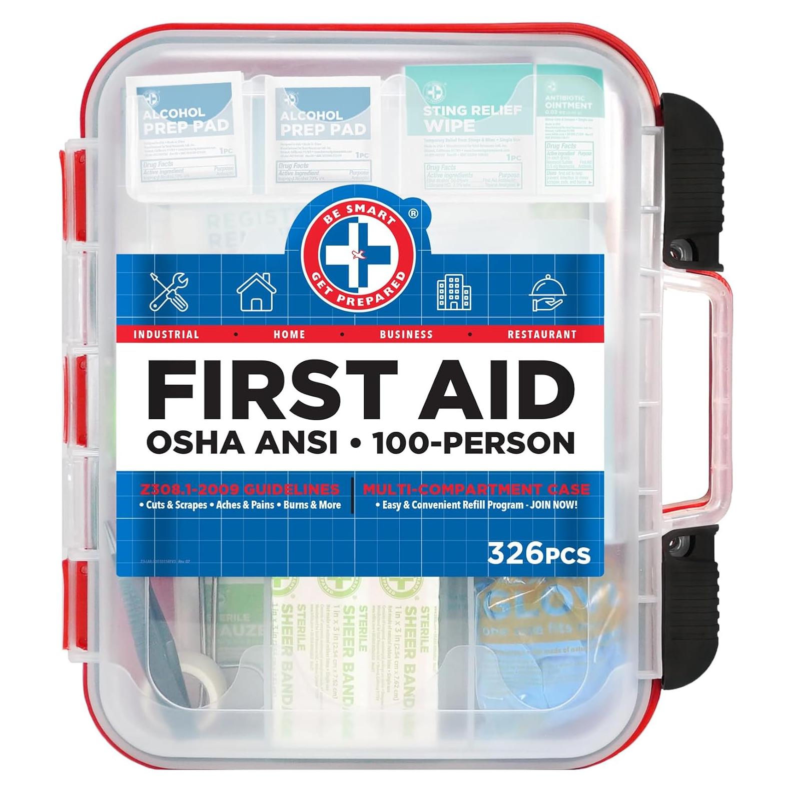 Kit de Primeros Auxilios Sé Inteligente 326 Piezas Rojo