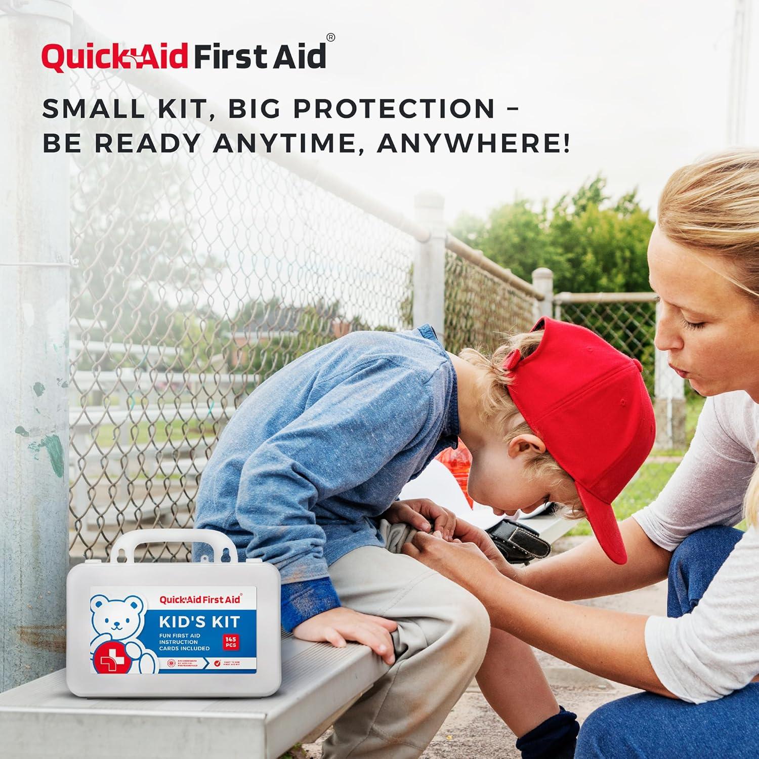 Kit de Primeros Auxilios Quick Aid para Niños - 145 Piezas