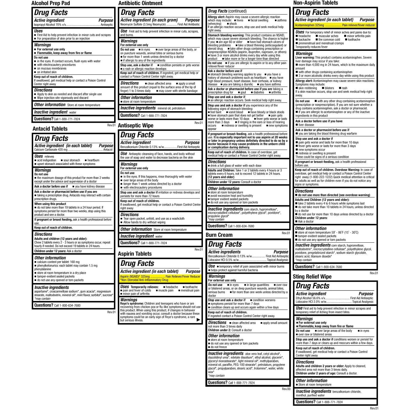 Kit de Primeros Auxilios Be Smart Get Prepared 326 Piezas