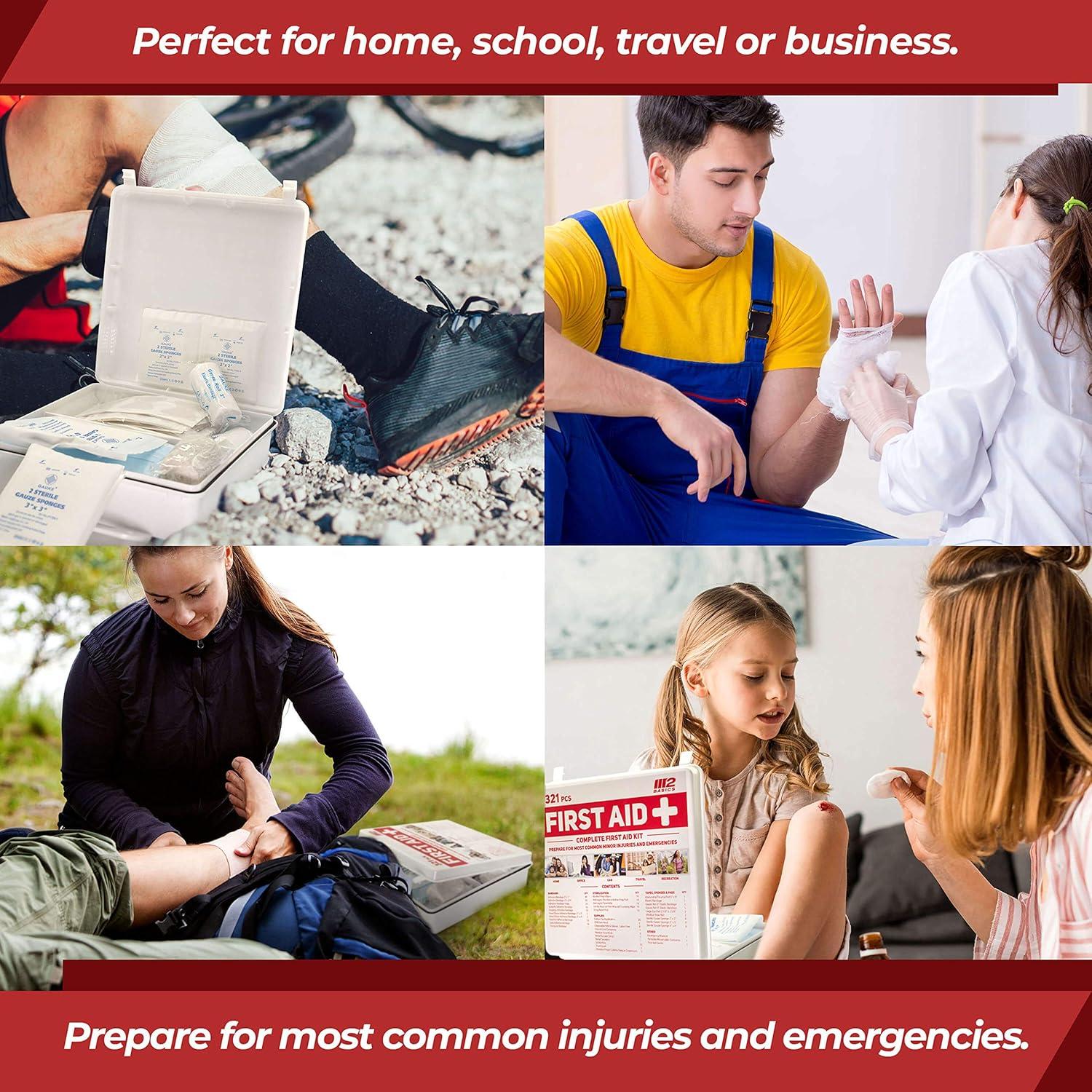 Kit de Primeros Auxilios Completo M2 BASICS 321 Piezas