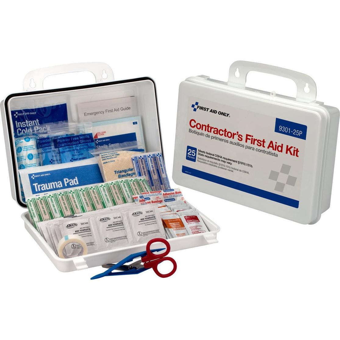 Kit de Primeros Auxilios para 25 Personas First Aid Only 176 Piezas