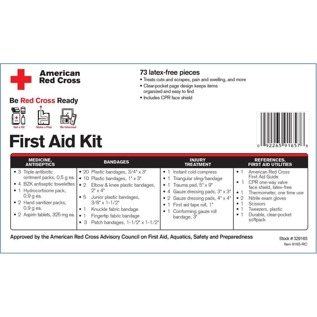 Kit de Primeros Auxilios Be Red Cross Ready 9165-RC 371g