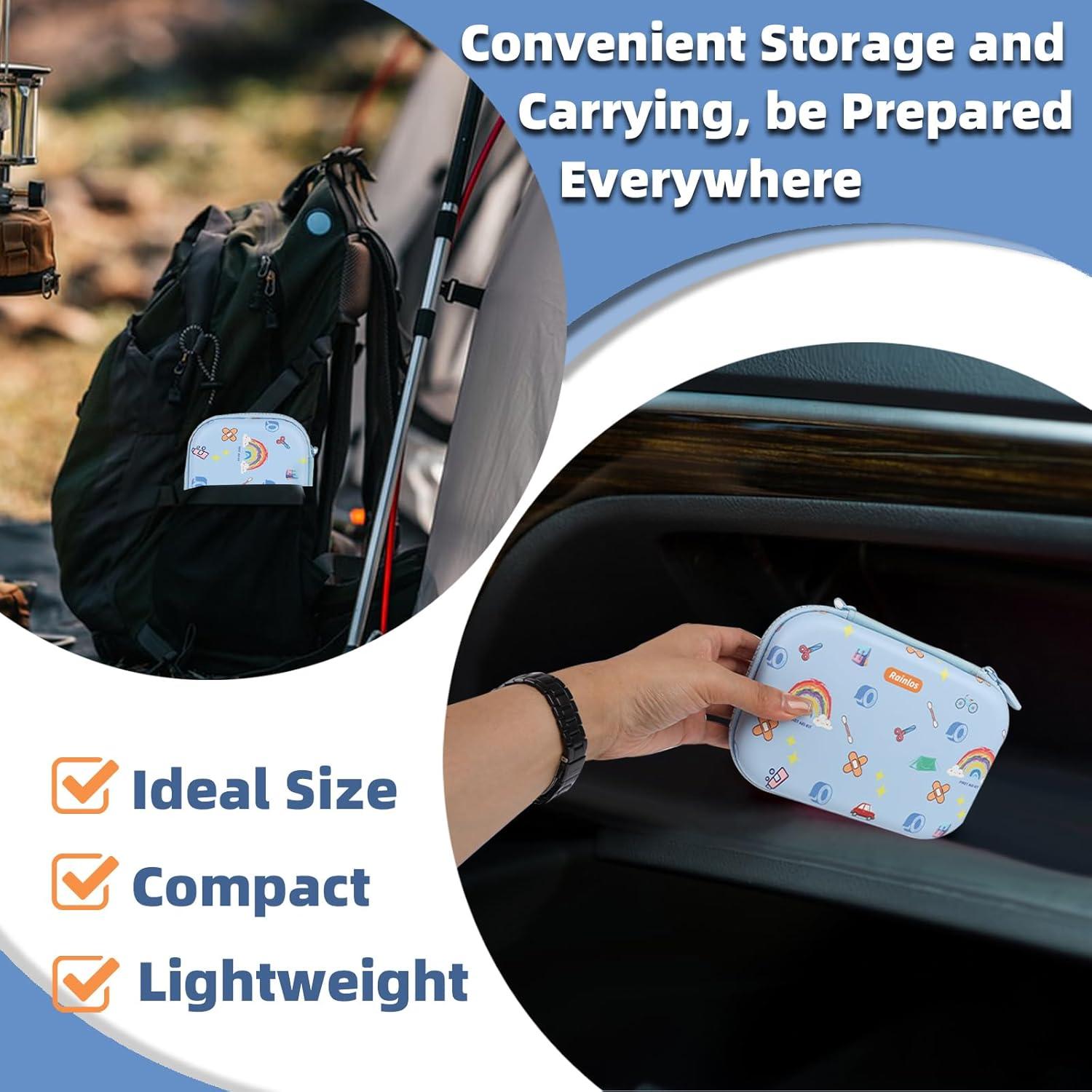 Kit de Primeros Auxilios RAINLOS 135 Piezas Compacto para Viaje