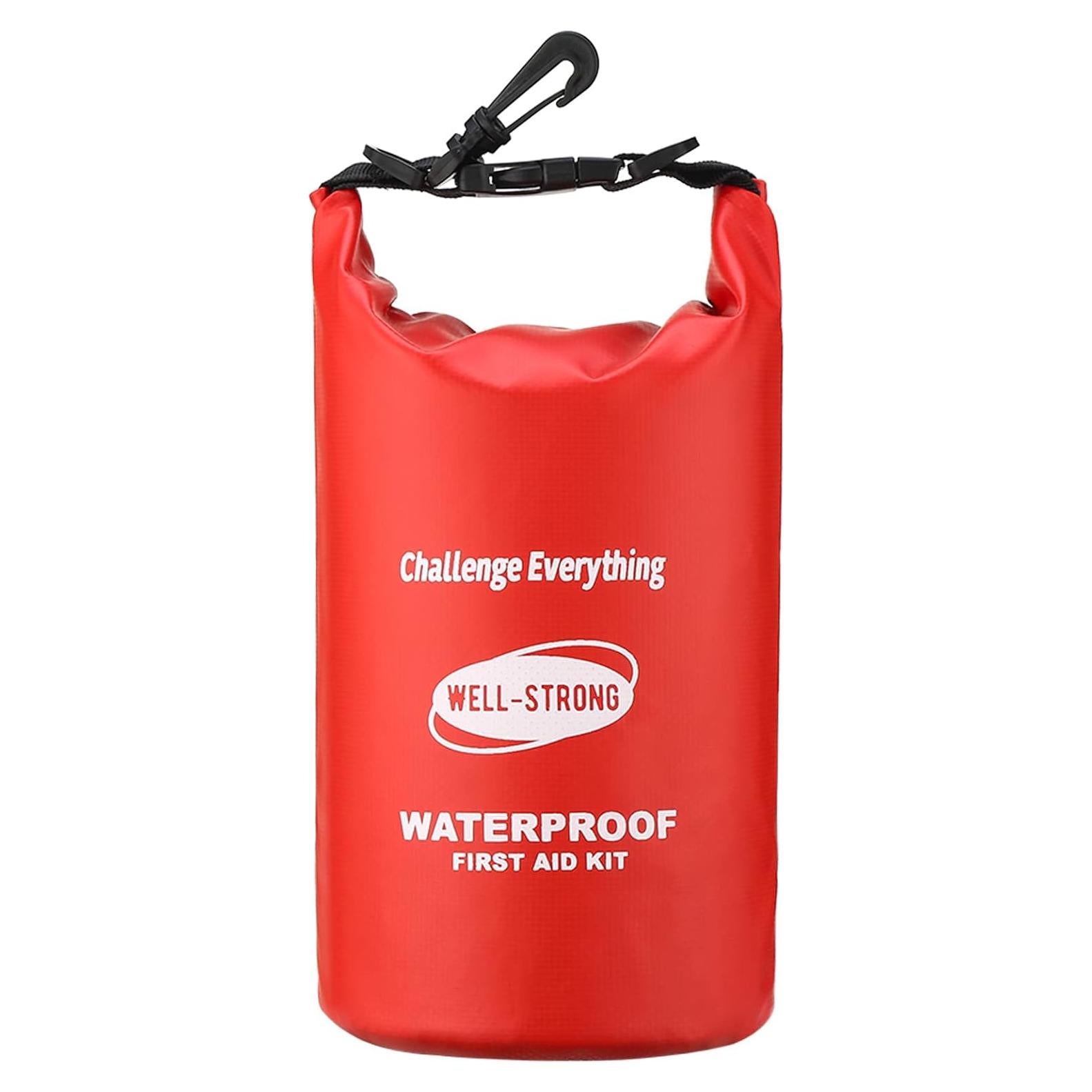 Kit de Primeros Auxilios Impermeable WELL-STRONG Rojo 116 Piezas