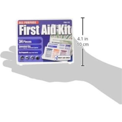 Kit de Primeros Auxilios 34 Piezas FIRST AID ONLY 12.1x9.5cm