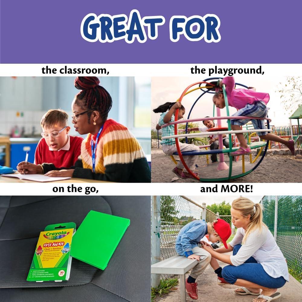 Kit de Primeros Auxilios Crayola 30 Piezas Compacto para Viajes