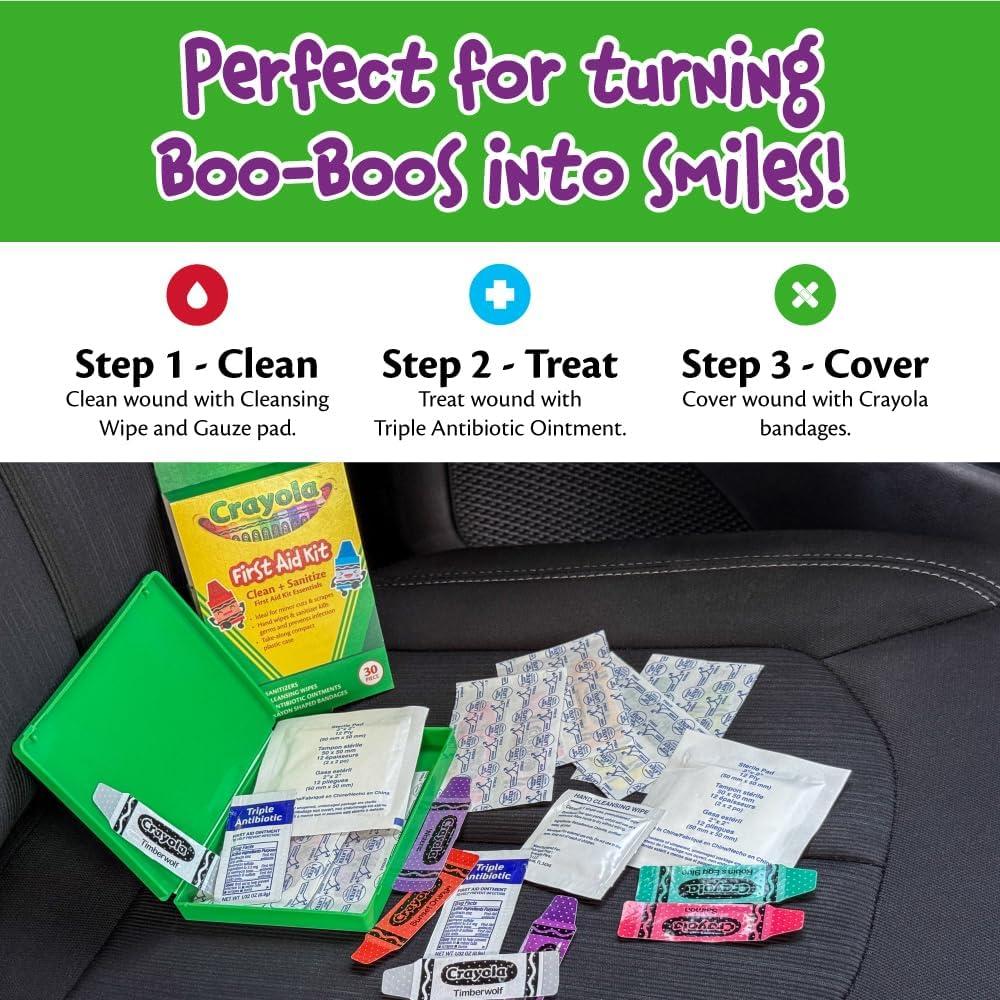 Kit de Primeros Auxilios Crayola 30 Piezas Compacto para Viajes