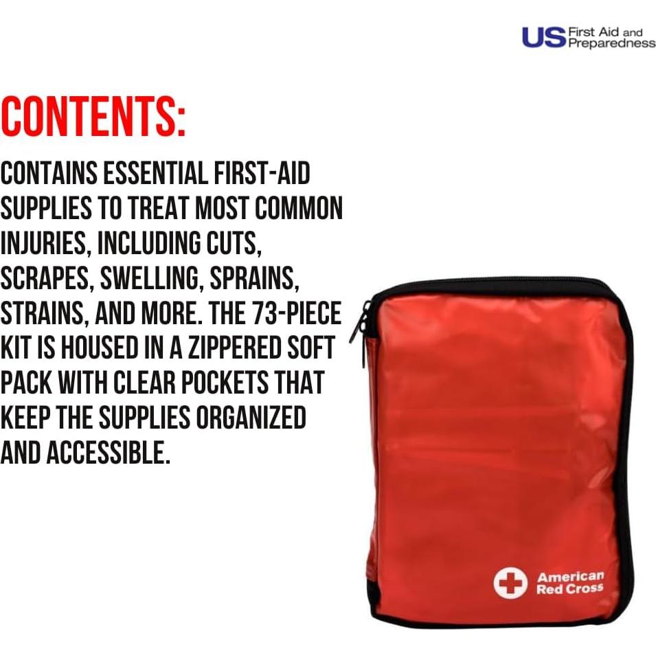 Kit de Primeros Auxilios American Red Cross 73 Piezas