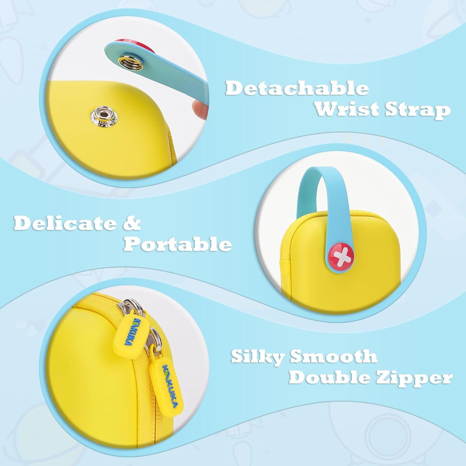 Kit de Primeros Auxilios KakuKa 113 Piezas Impermeable Amarillo