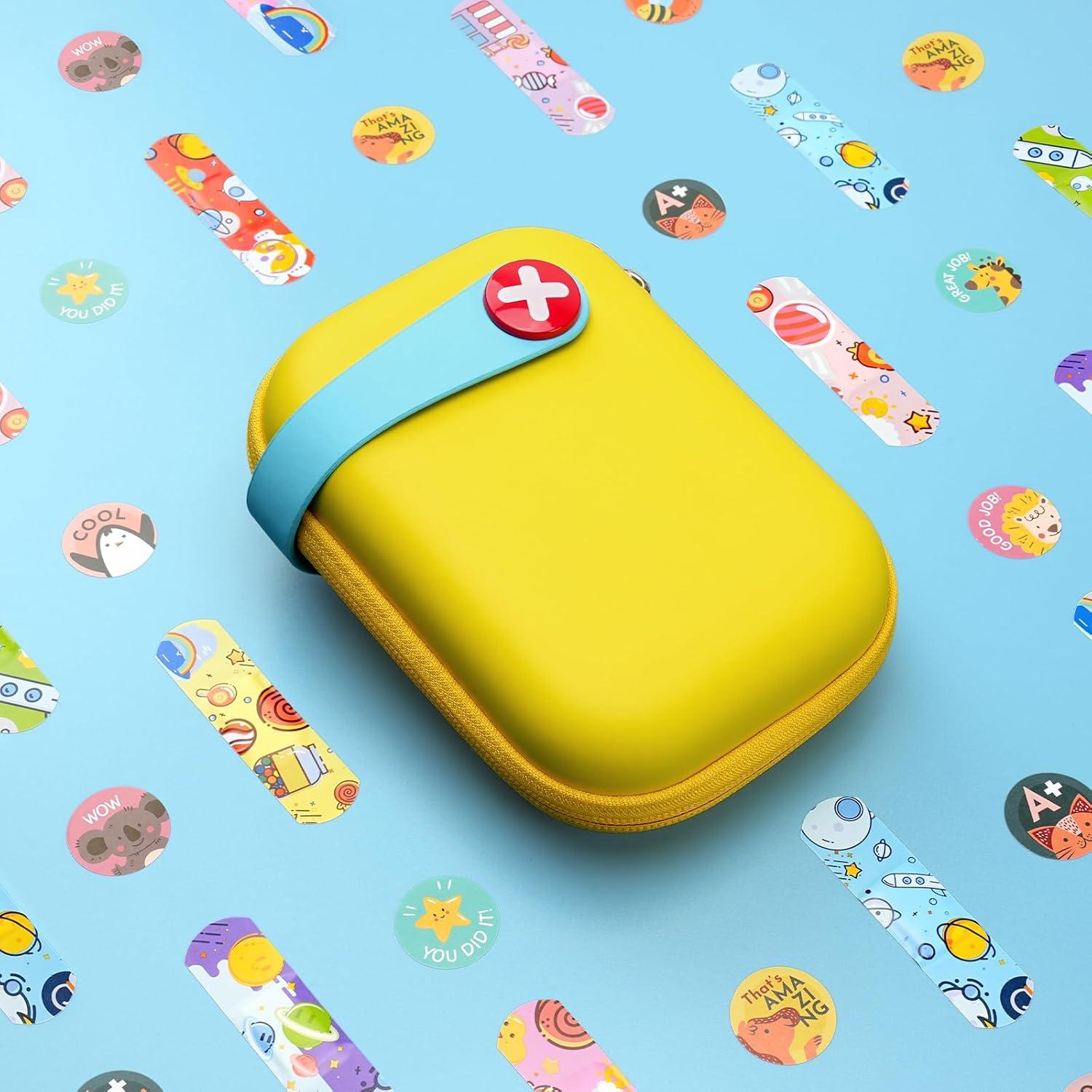 Kit de Primeros Auxilios KakuKa 113 Piezas Impermeable Amarillo