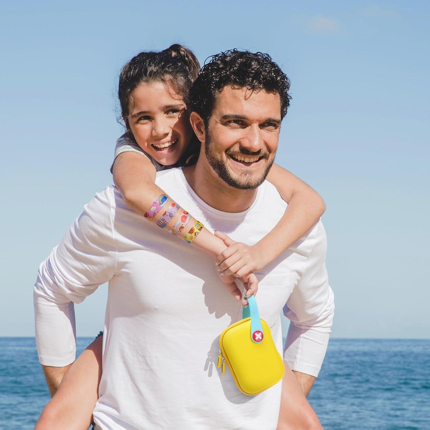 Kit de Primeros Auxilios KakuKa 113 Piezas Impermeable Amarillo