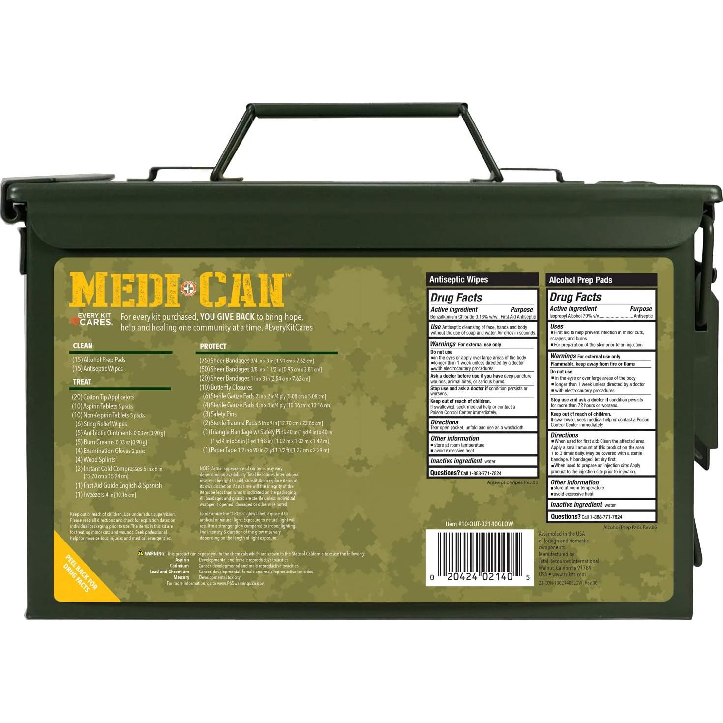 Kit de Primeros Auxilios Be Smart Medi+Can 270 Piezas