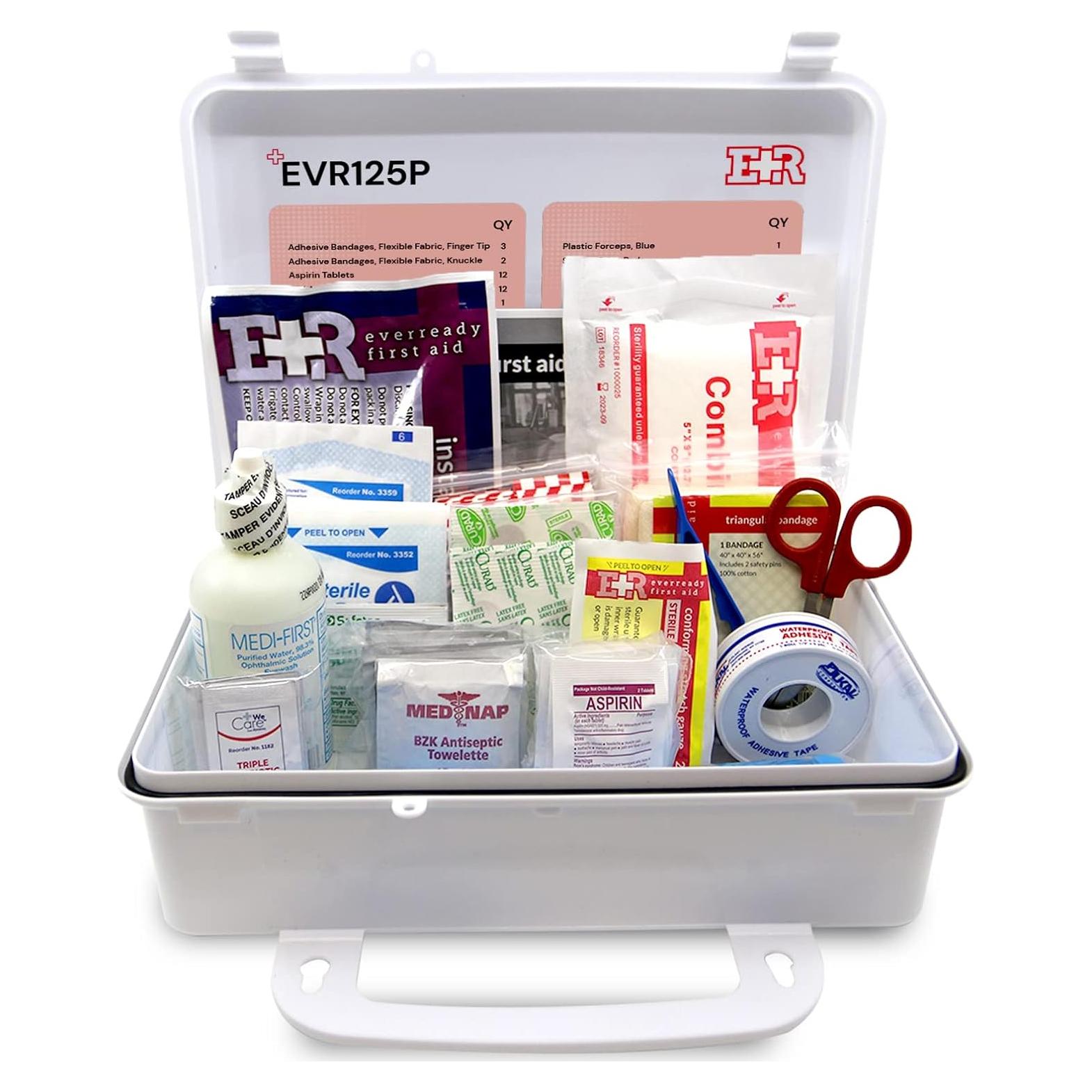 Kit de Primeros Auxilios Ever Ready 107 Piezas para 25 Personas