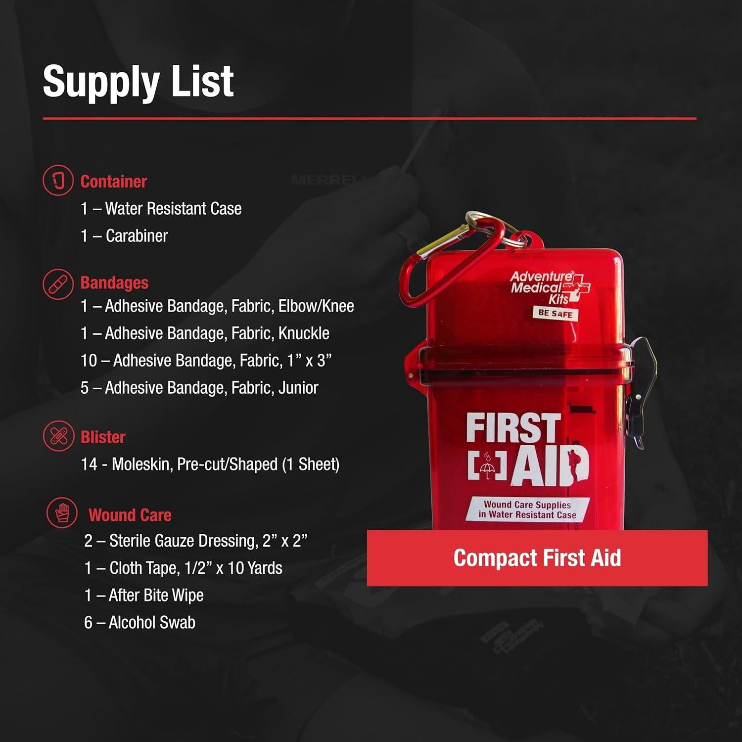 Kit de Primeros Auxilios Adventure Medical Kits Resistente al Agua