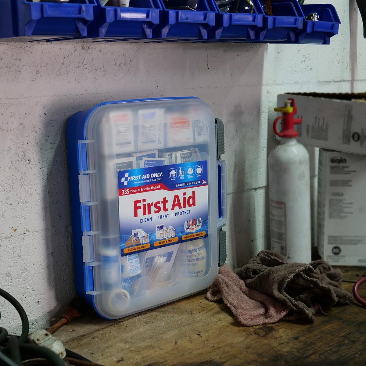 Kit de Primeros Auxilios 335 Piezas First Aid Only para 100 Personas