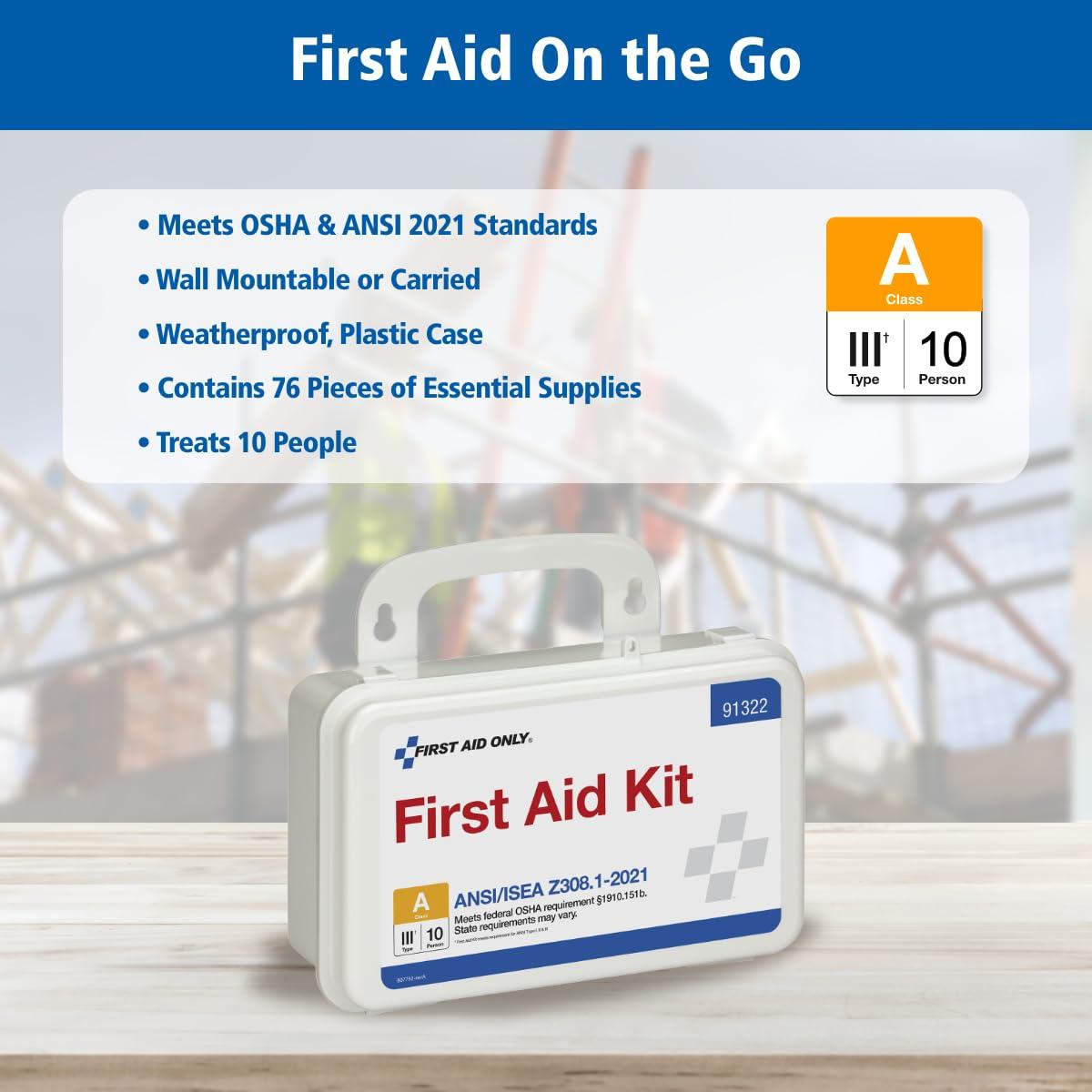 Kit de Primeros Auxilios Only 91322 ANSI A 2021 para 10 Personas