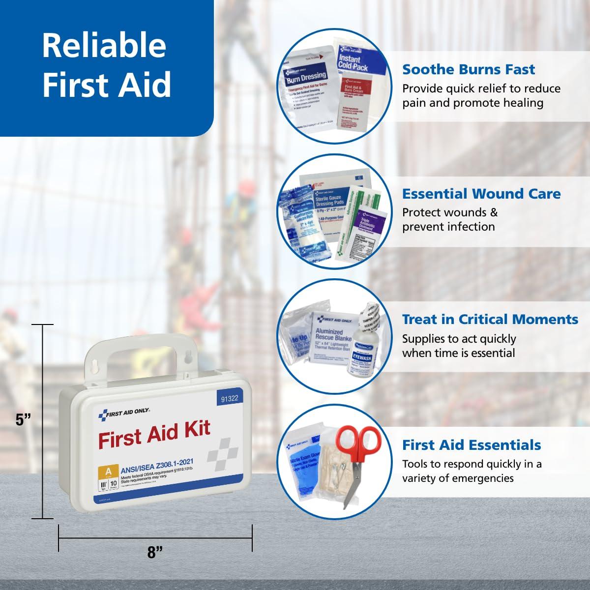 Kit de Primeros Auxilios Only 91322 ANSI A 2021 para 10 Personas