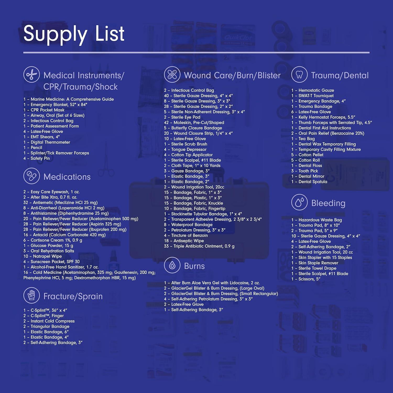 Kit Médico de Primeros Auxilios Adventure Medical 2500 Marino