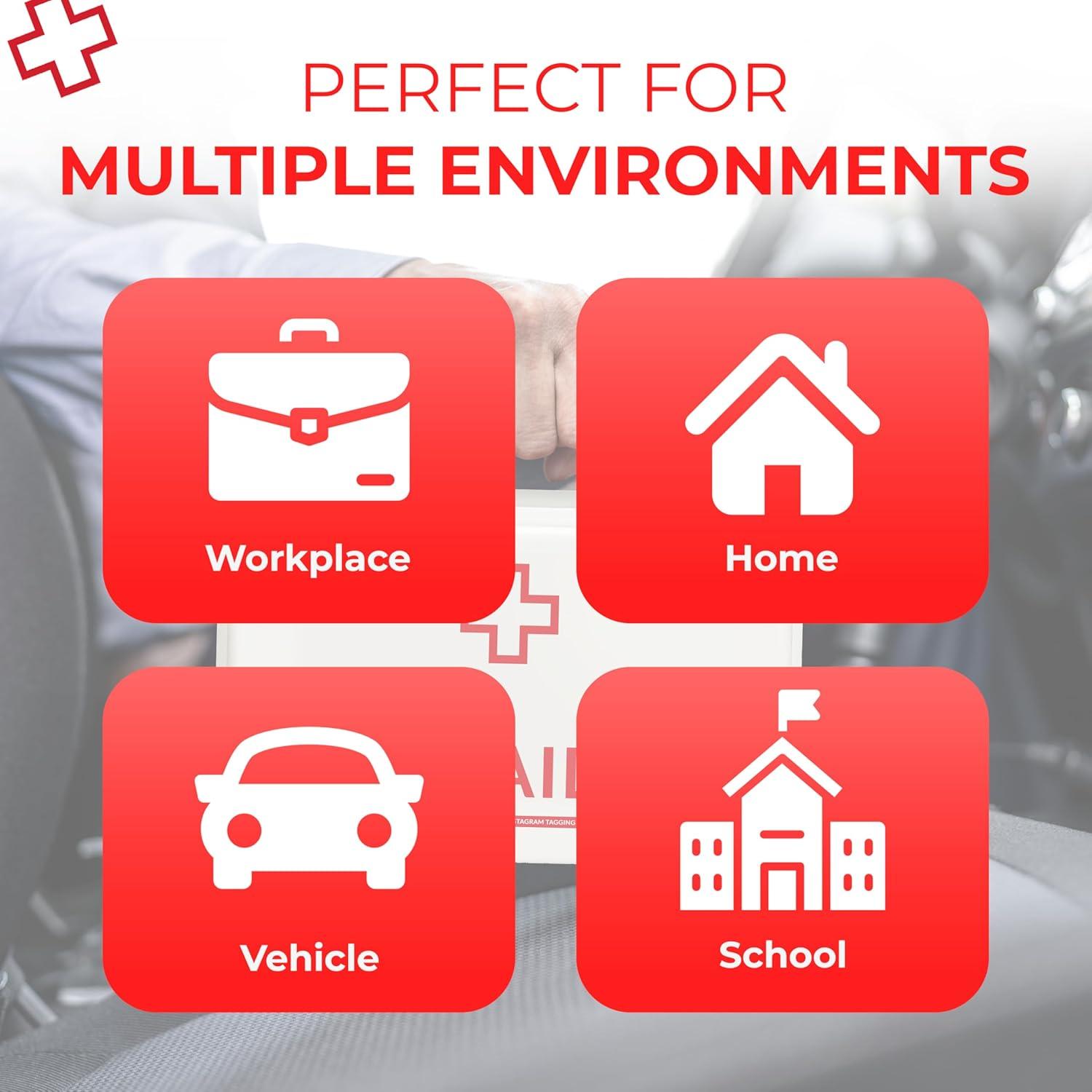 Kit de Primeros Auxilios Ever Ready 190 Piezas Cumple ANSI B