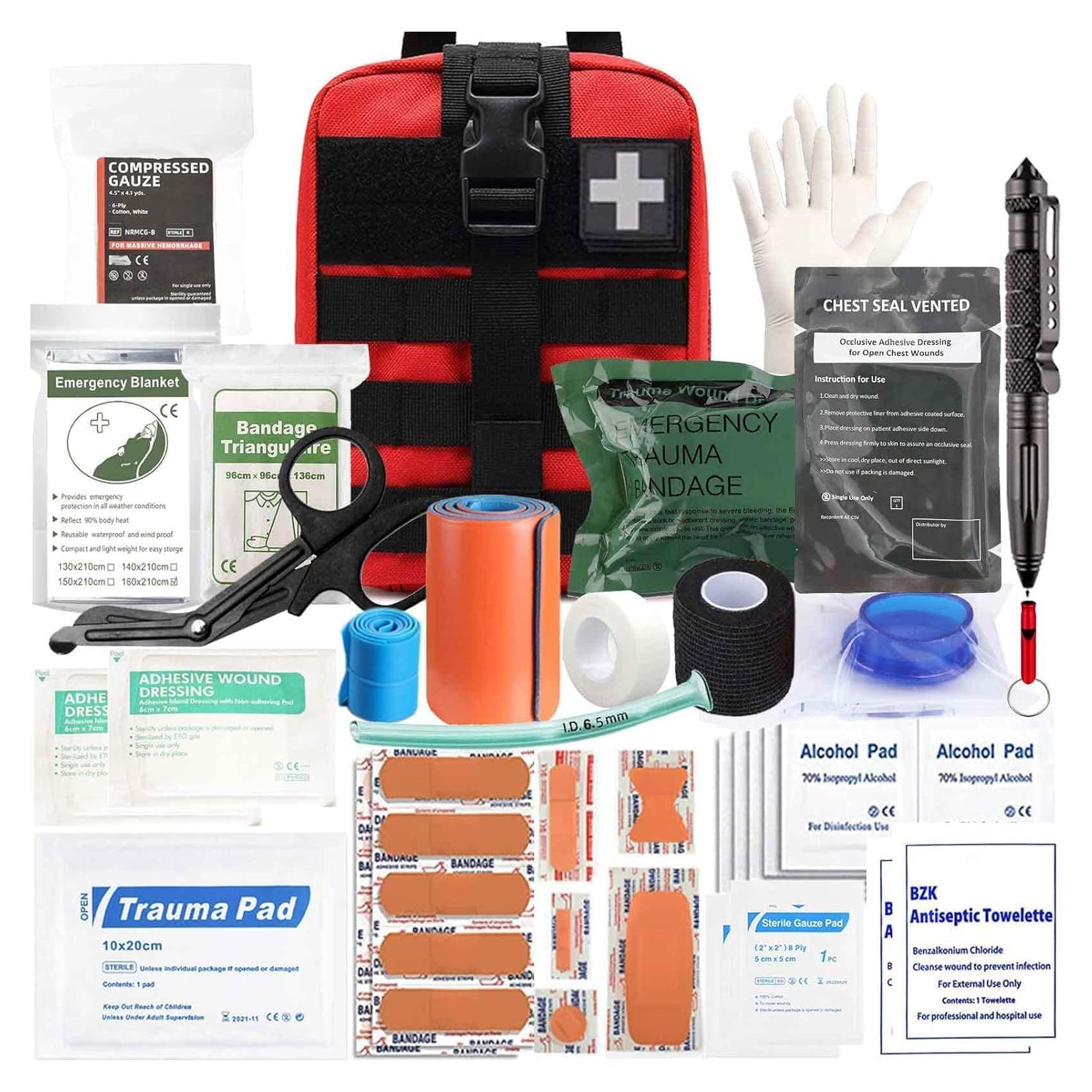 Kit de Trauma IFAK VIIDOO 74 Piezas para Primeros Auxilios