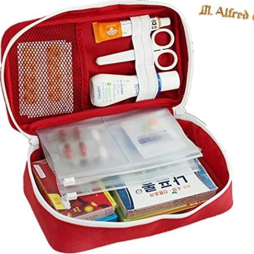 Bolsa de Primeros Auxilios PenyaZo Roja 23x13x7.5cm Compacta