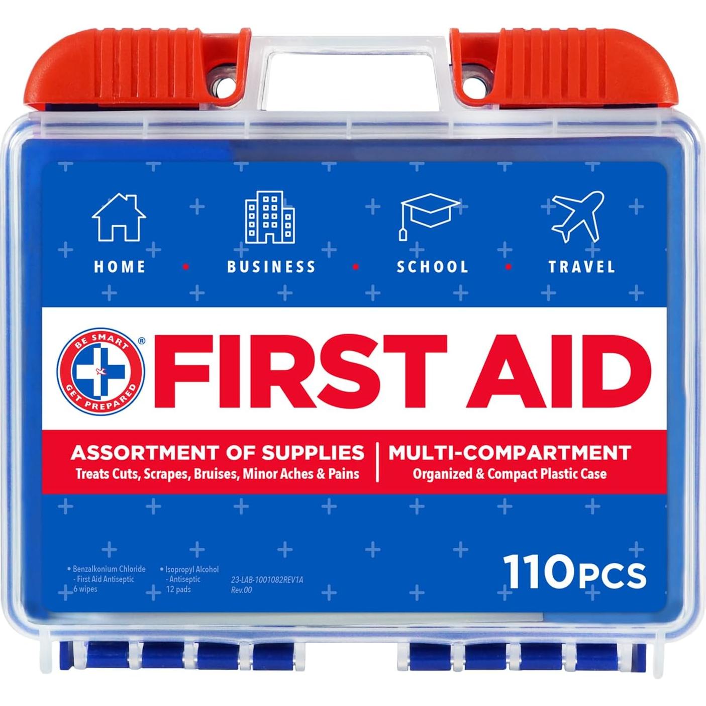 Kit de Primeros Auxilios Be Smart Get Prepared 110 Piezas