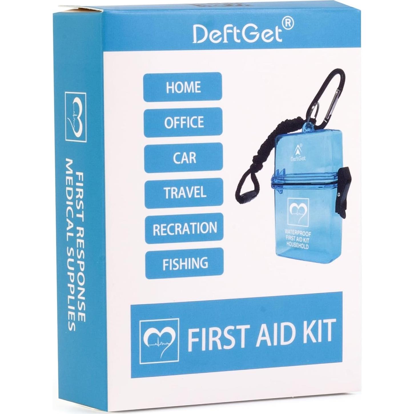 Kit de Primeros Auxilios Impermeable DEFTGET 65 Piezas