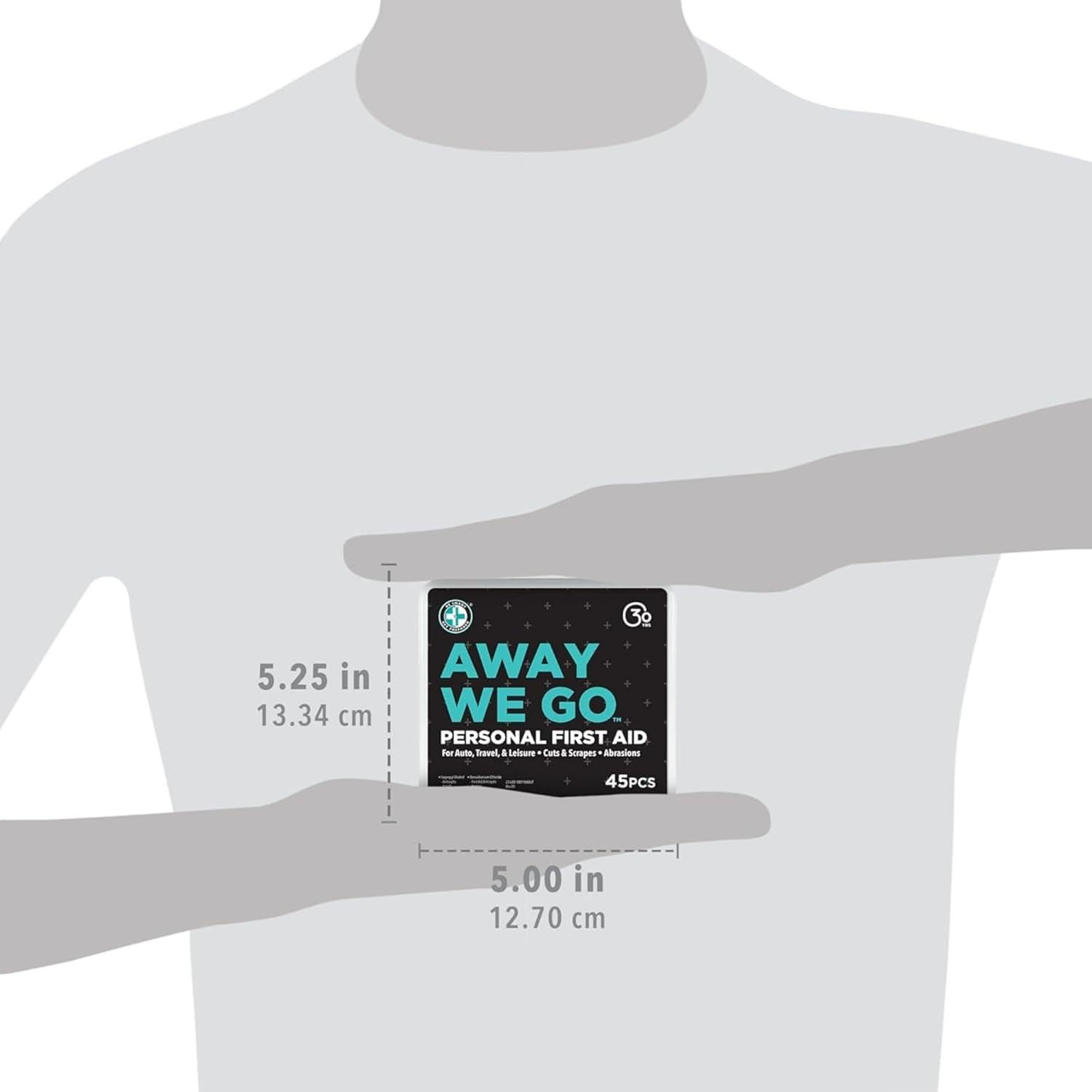 Kit de Primeros Auxilios Be Smart Get Prepared 45 Piezas - Hogar, Auto, Viaje