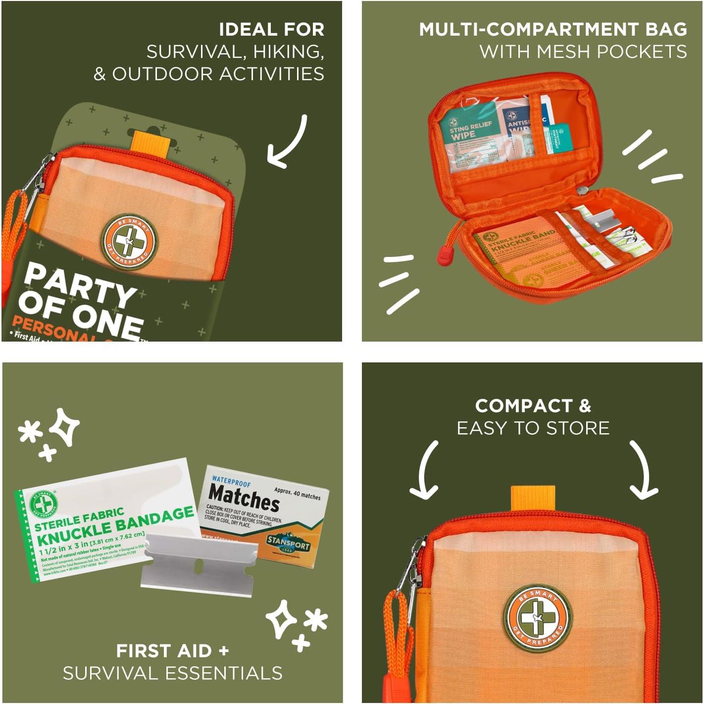 Kit de Supervivencia Personal Be Smart Get Prepared 34 Piezas