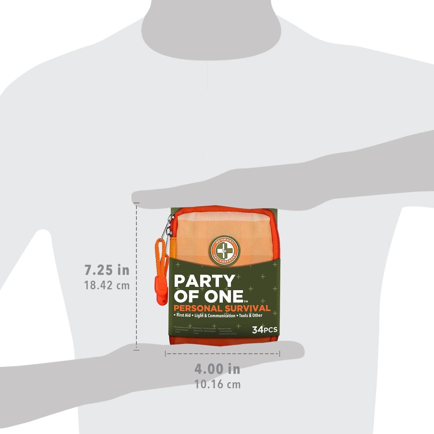 Kit de Supervivencia Personal Be Smart Get Prepared 34 Piezas