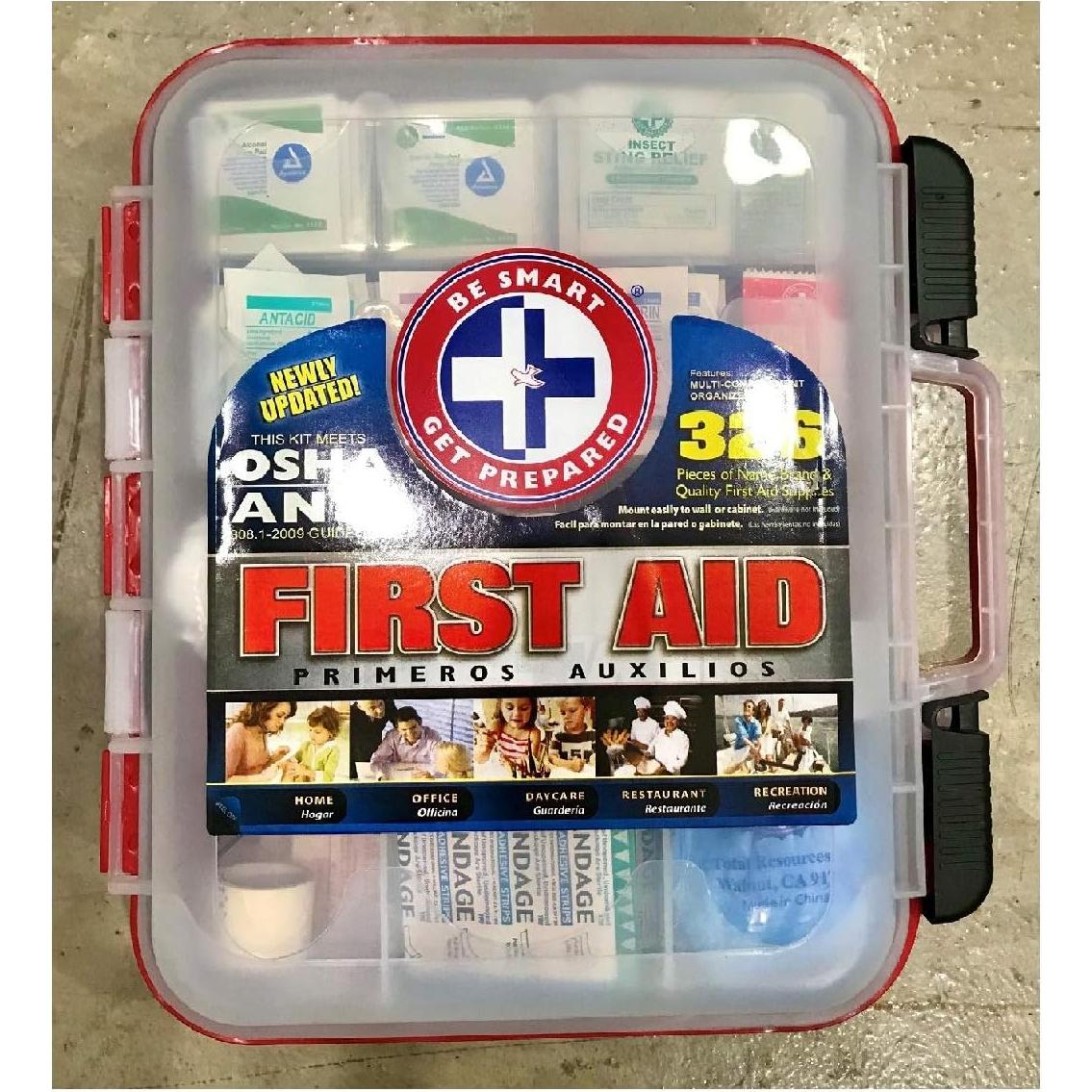 Kit de Primeros Auxilios Be Smart 326 Piezas para Camping