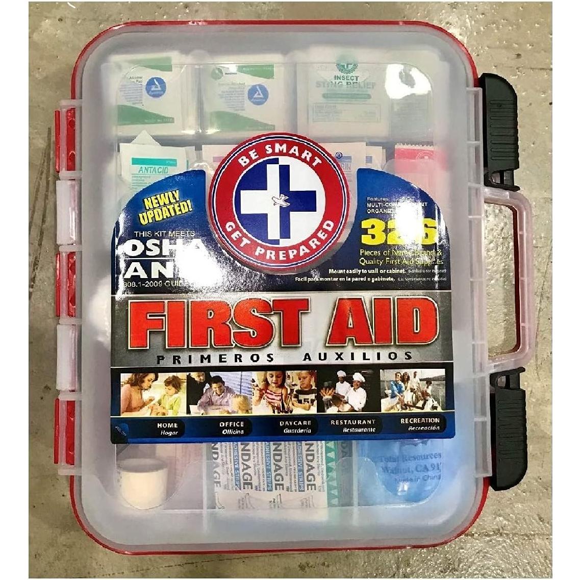 Kit de Primeros Auxilios Be Smart 326 Piezas para Camping