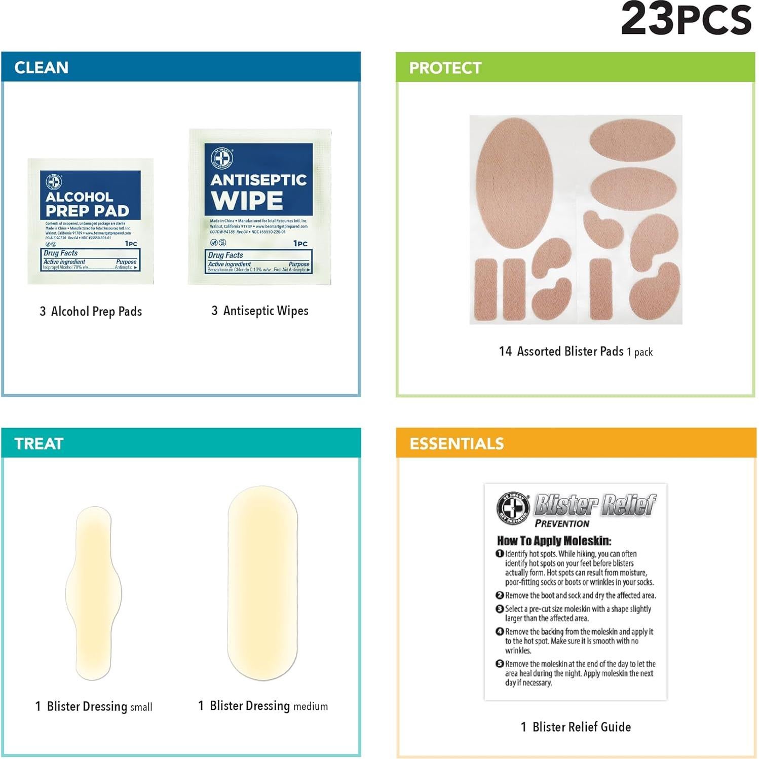 Kit de Alivio para Ampollas Be Smart Get Prepared 23 pcs
