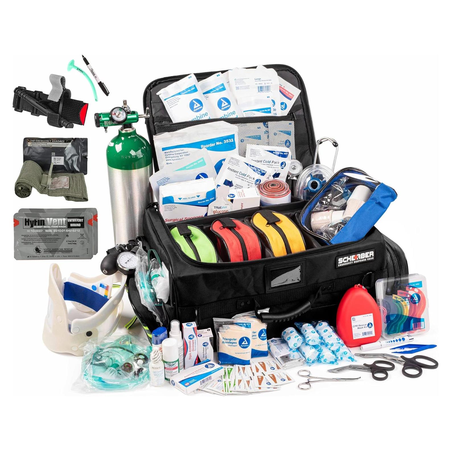 Bolsa de Primeros Auxilios Scherber Grande 250+ Suministros