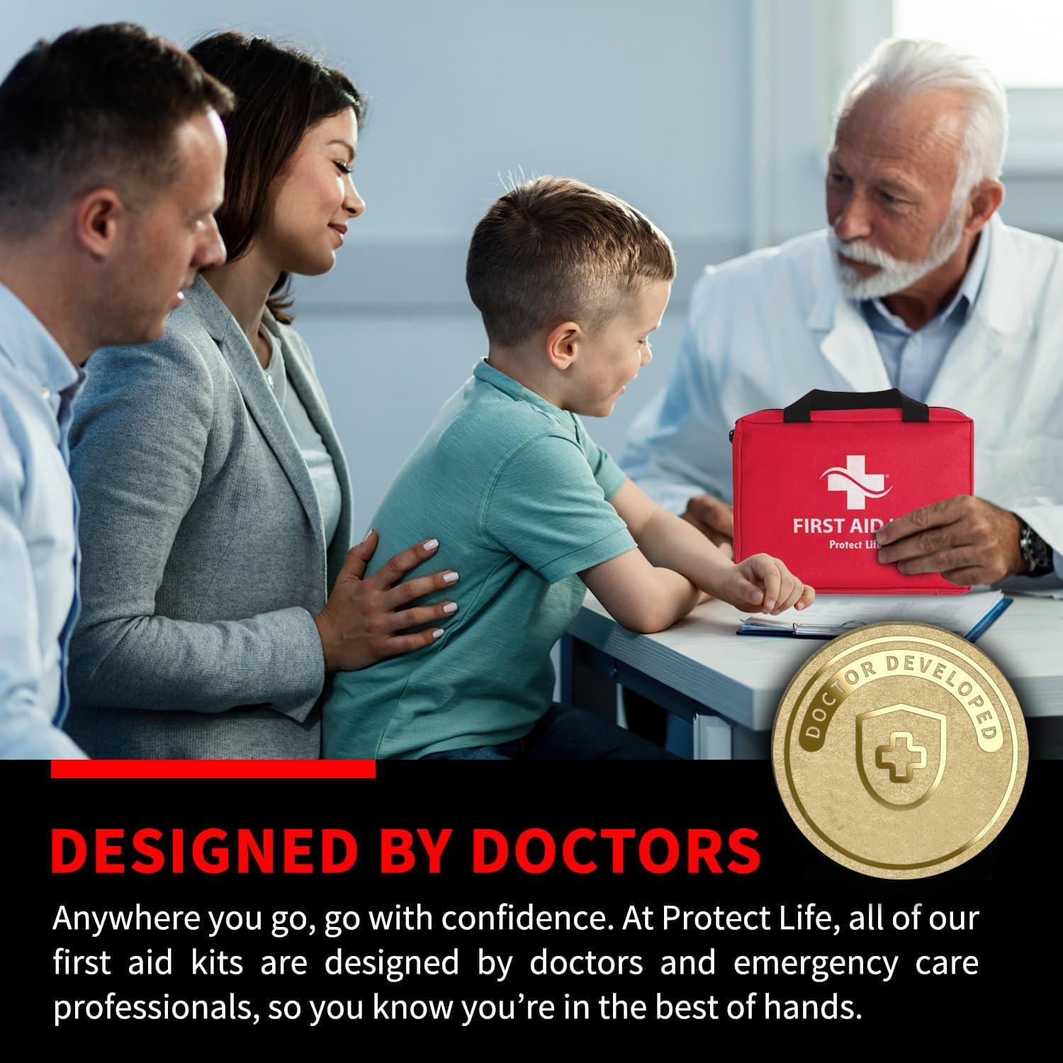 Kit de Primeros Auxilios 200 Piezas Protect Life para Camping