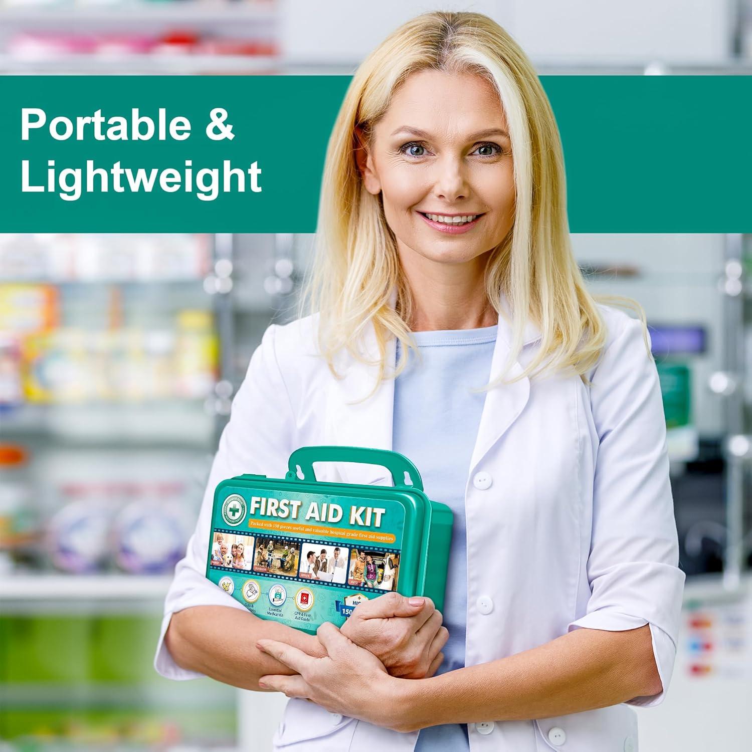 Kit de Primeros Auxilios General Medi 150 Piezas Estuche Duro