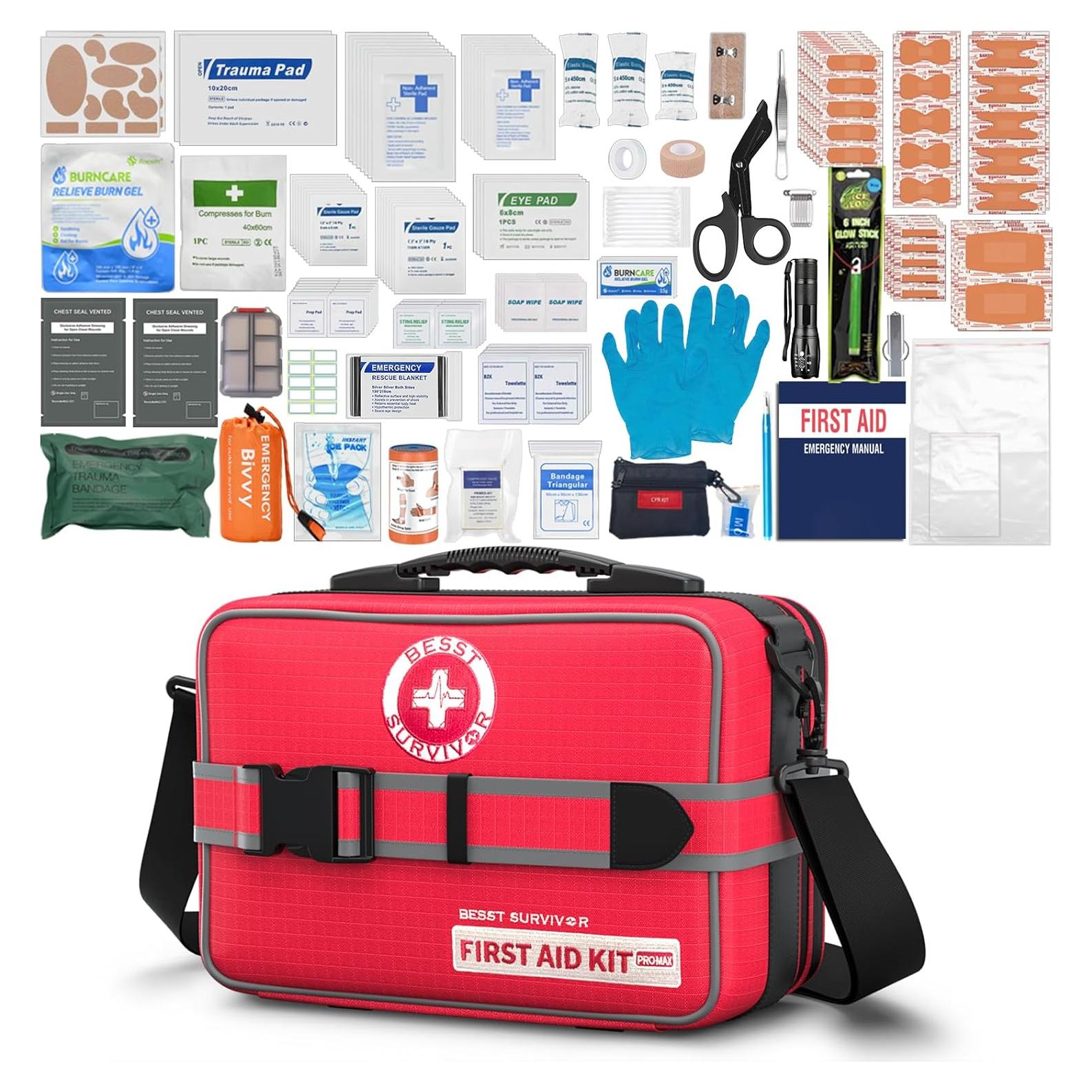 Kit de Primeros Auxilios Besst Survivor Pro Max 401 Piezas