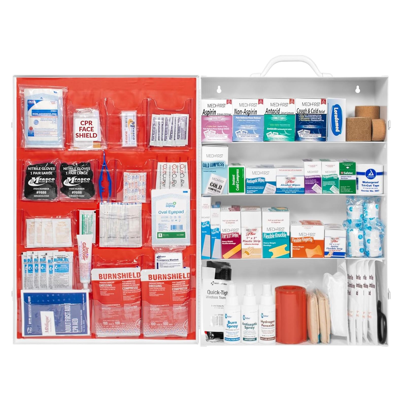 Kit de Primeros Auxilios Metálico MFASCO 4 Estantes 61.5x41.1cm