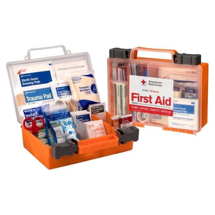 Kit de Primeros Auxilios Cruz Roja Americana 25 Personas 118 Piezas