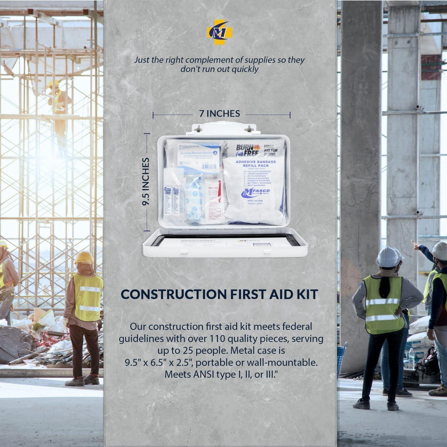 Kit de Primeros Auxilios MFASCO - Caja Metal Clase A OSHA 2021