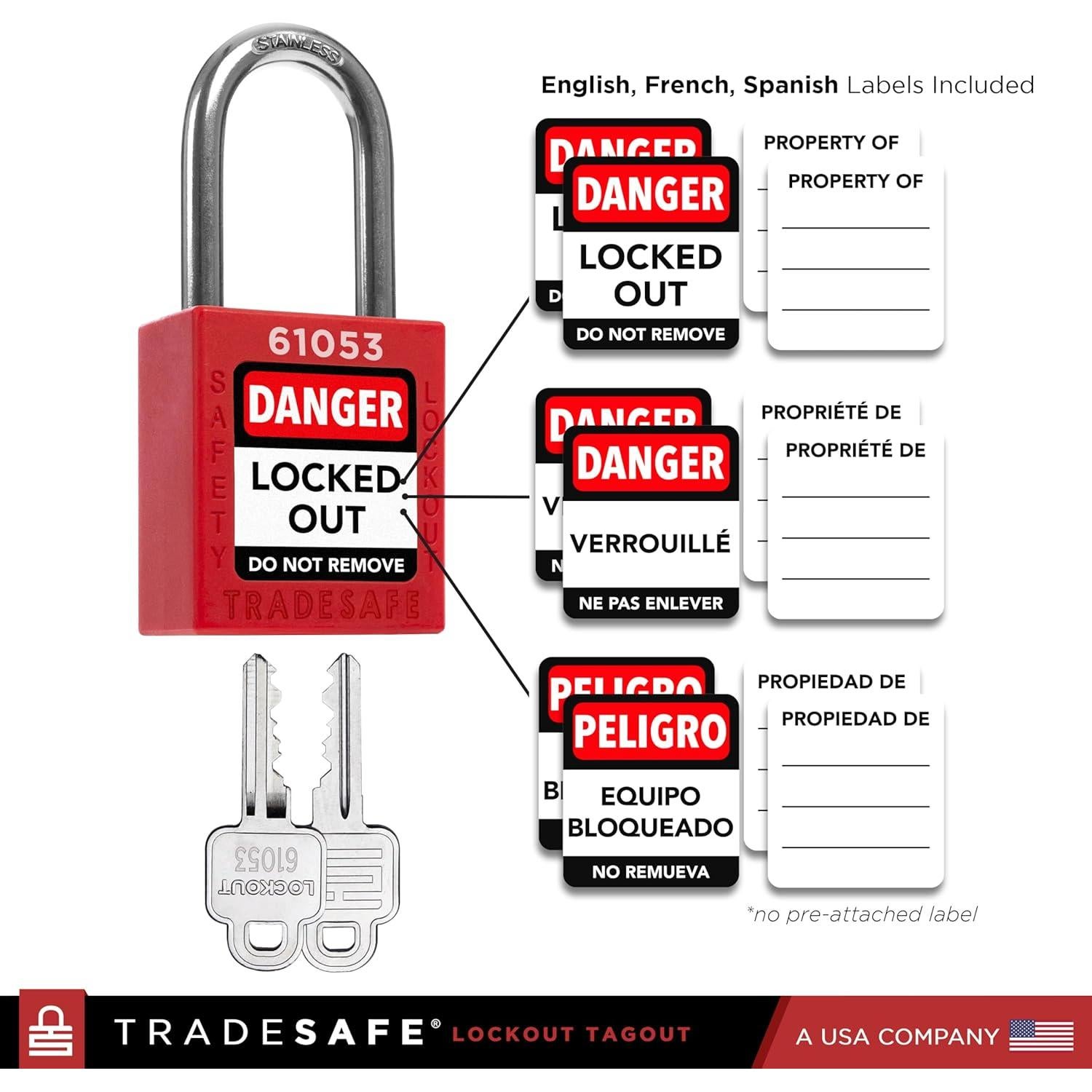 Estación de Bloqueo y Etiquetado TRADESAFE XL - Kit de 14 Candados