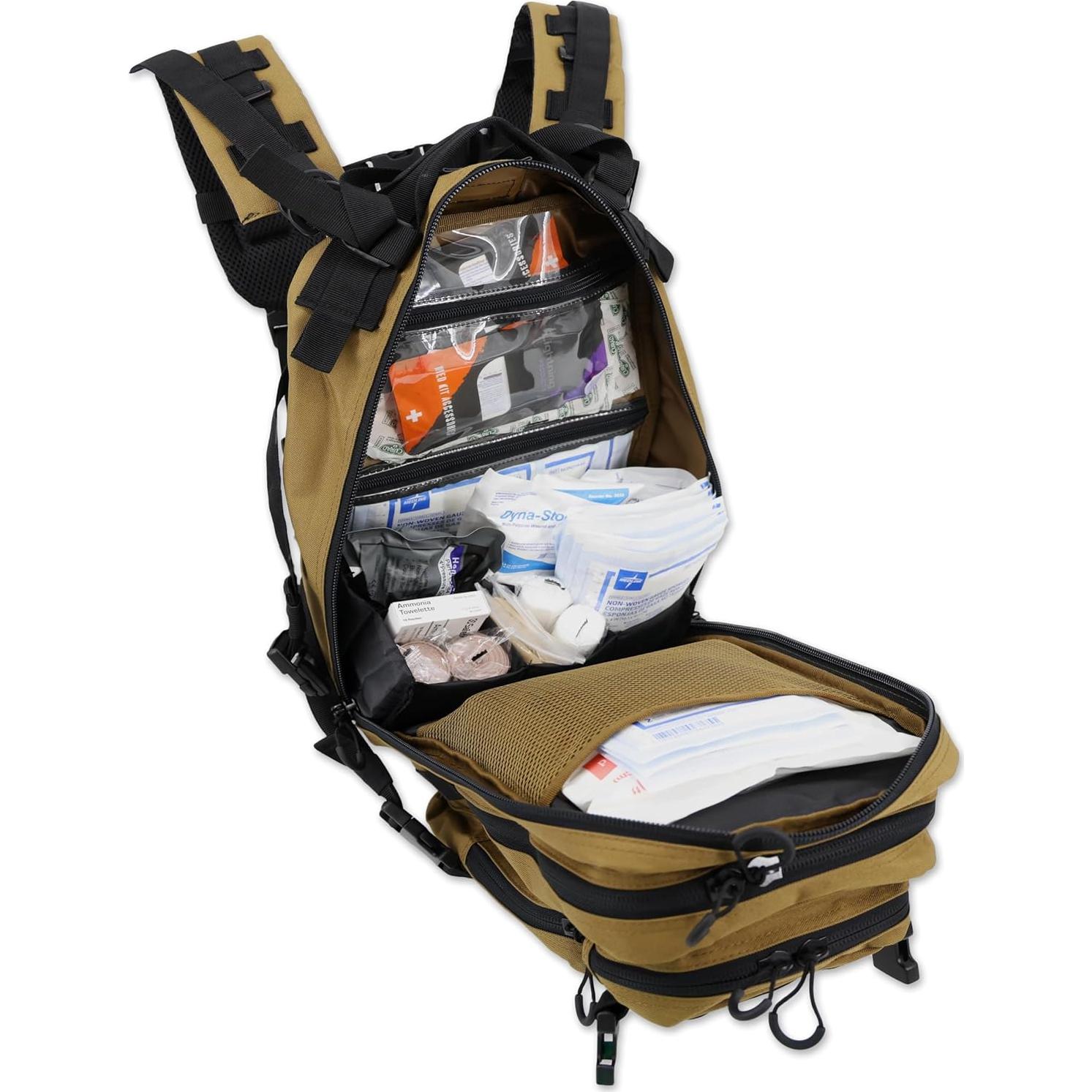 Mochila Médica Lightning X LXPB89 con Kit de Primeros Auxilios - Tan