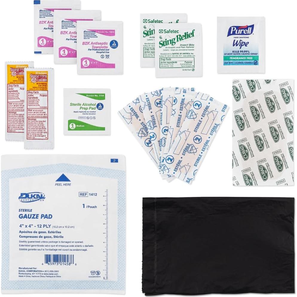 Portable Travel Kits - Code Brown Bag, There Will be Blood, Mud & Crud Kit, Patch Up Pack, Pocket-Sized, for On-The-Go, for Running, Camping, Hiking, and Outdoors