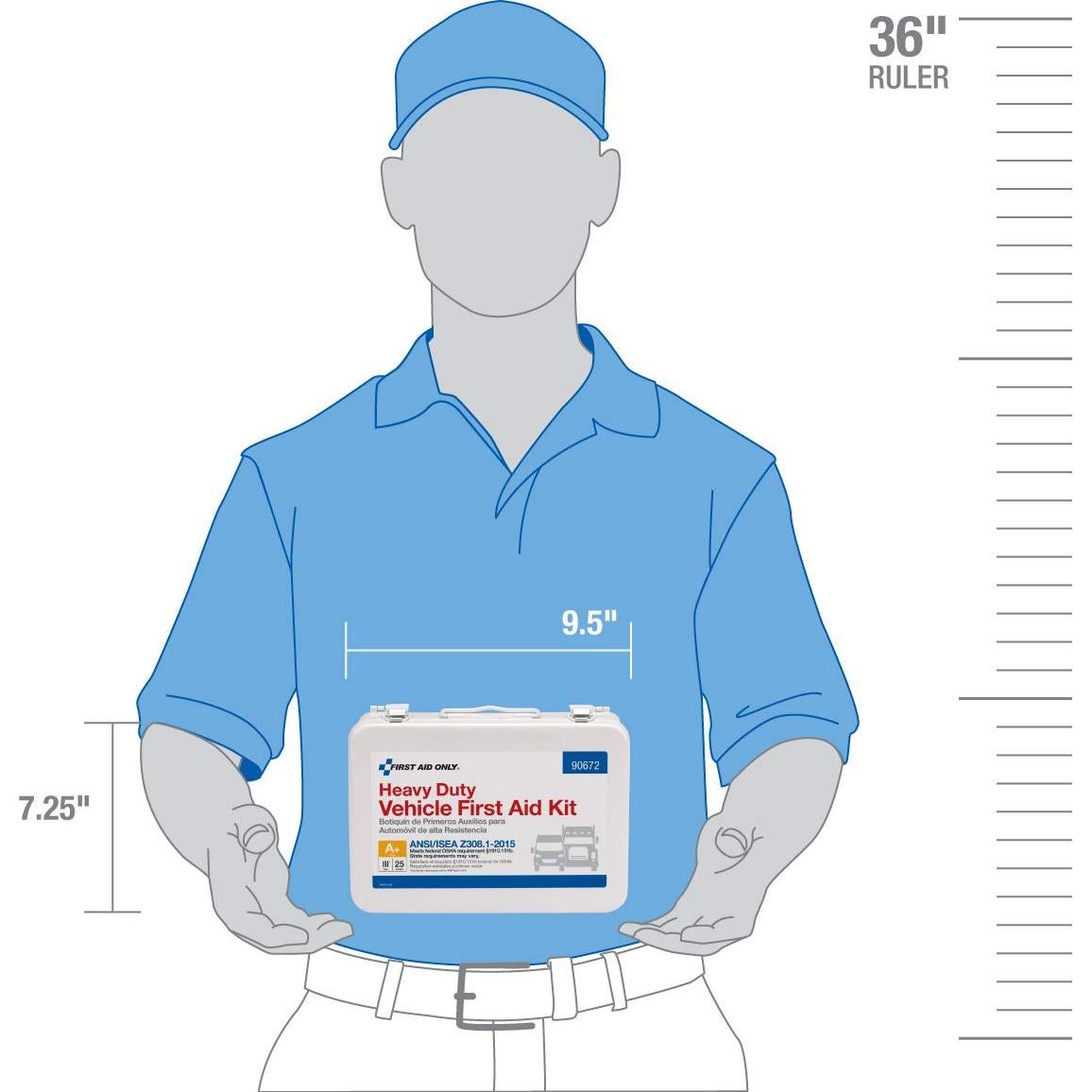 Kit de Primeros Auxilios Pesado Pac-Kit 90672 para Vehículos 25 Personas