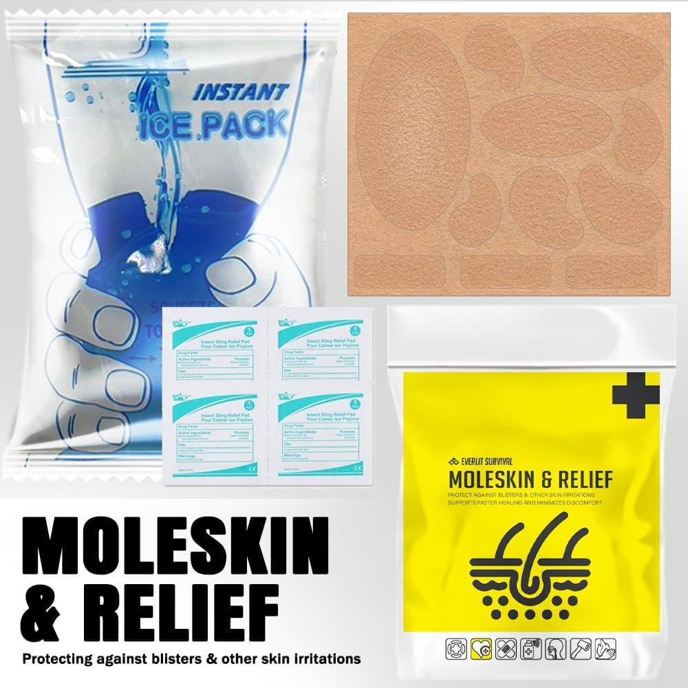 Kit de Primeros Auxilios EVERLIT 380 Piezas Resistente al Agua