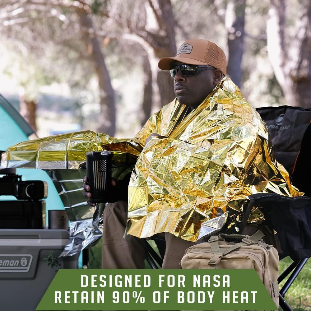 Mantas Térmicas de Emergencia Mylar EVERLIT - Paquete de 12