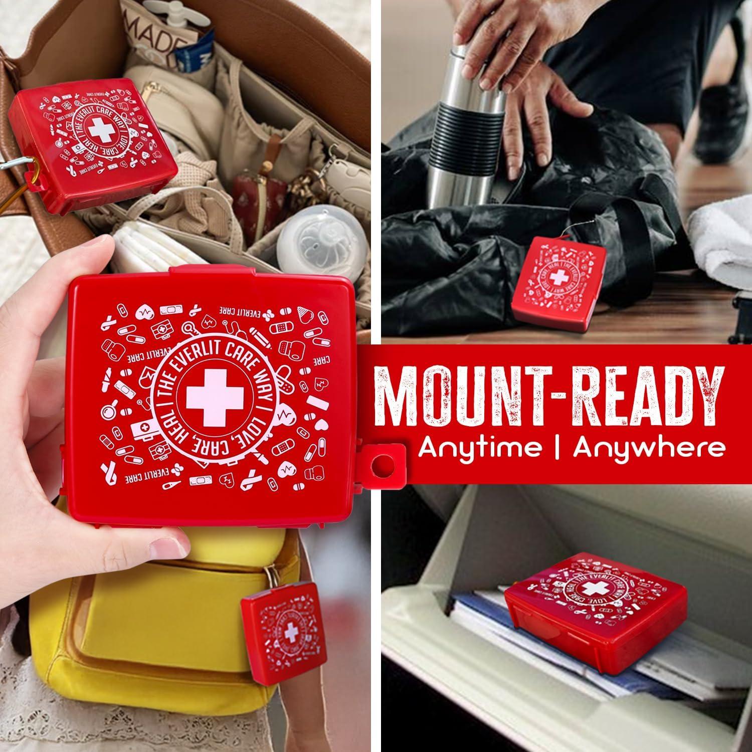 Kit de Primeros Auxilios Compacto EVERLIT 600 Pcs para Viajes